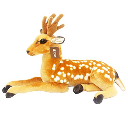 JESONN Realistic Giant Soft Plush Toy Deer Stuffed Animals for Children Gifts,Brown,23.6" or 60CM,1PC JESONN Realistic Giant Soft Plush Toy Deer Stuffed Animals for Children Gifts,Brown,23.6" or 60CM,1PC