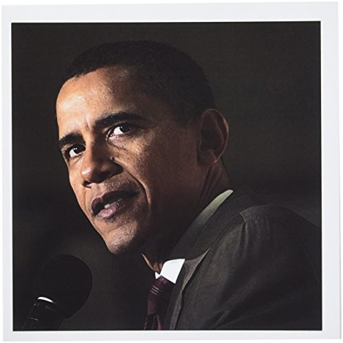 3dRose Barack Obama - Greeting Cards, 6 x 6 inches, set of 6 (gc_3865_1)