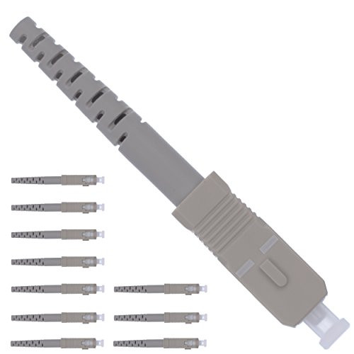 Fiber Optic Connector SC - PC Simplex 3.0mm Pre-polished Fiber Optic Connectors Multimode - 10 Pack - Beyondtech Multimode Fiber Connector Kit