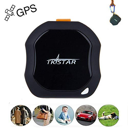 Personal GPS Tracker, Mini Portable GPS Tracker Tracking Device, Real Time Vehicle GPS Tracker, Waterproof & SOS Emergency for Kids Adults Elderly Pet Car Vehicle Bike Assets - TK1000