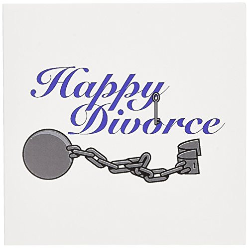 Funny Happy Divorce Broken Ball and Chain Design - Greeting Card, 6 x 6 inches, single (gc_102582_5)