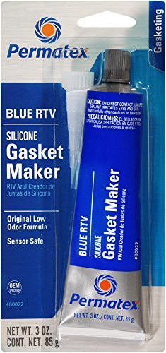 Permatex 80022 Sensor-Safe Blue RTV Silicone Gasket Maker, 3 oz Tube, Blue (Pack of 12)