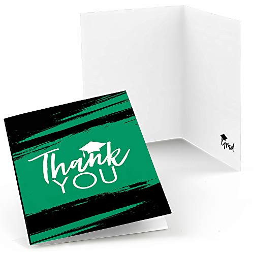 Green Grad - Best is Yet to Come - Green Graduation Party Thank You Cards - Set of 24