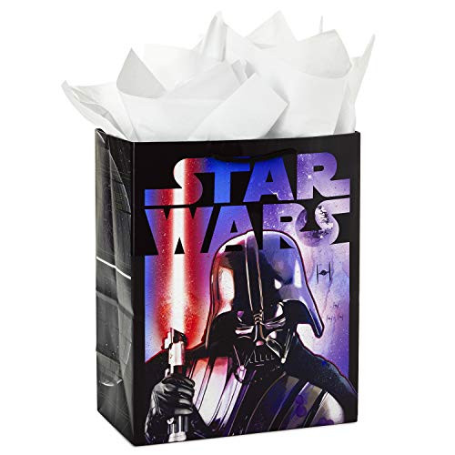 Hallmark Large Star Wars Gift Bag with Tissue Paper (Darth Vader) Hallmark Large Star Wars Gift Bag with Tissue Paper (Darth Vader)