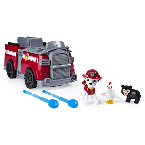 Paw Patrol, Marshalls Ride N Rescue, Transforming 2-in-1 Playset & Fire Truck, for Kids Aged 3 & Up