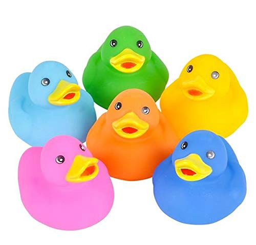 Rhode Island Novelty Assorted Color Rubber Ducks | One Dozen |