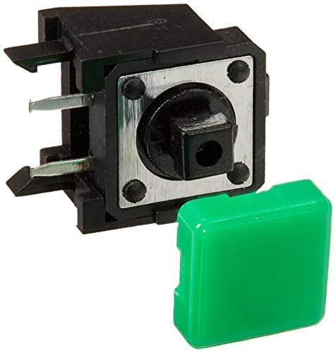 Uxcell Right Angle Cap Momentary Tactile Switch, 12 x 12 x 9mm