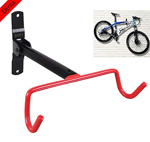 Dirza Wall Mount Bike Hanger Flip Up Garage Bicycle Bike Rack Storage System for Garage Shed with Screws 1 Pack