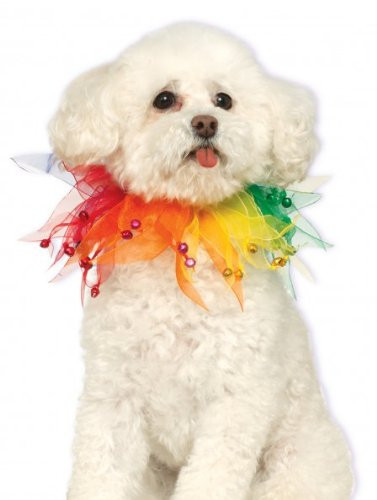 Rubie's Fancy Rainbow Pet Collar, Medium/Large
