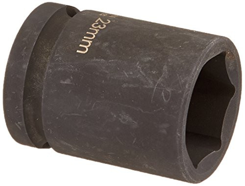 Williams 37523 1/2-Inch Drive Standard Impact Socket, 6-Point, 23mm