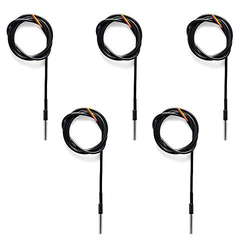 WINGONEER DS18B20 Waterproof Temperature Sensors Digital Temp Probe - 5pcs