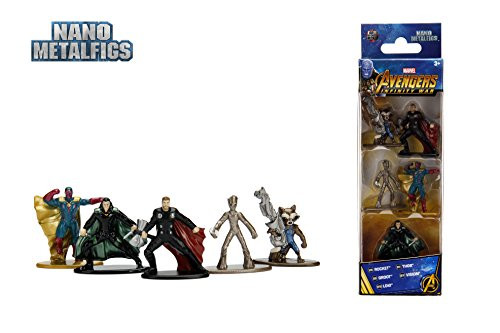 Nano Metalfigs Marvel Avengers Movie Infinity War Wave 2 Metals Die-Cast Collectible Toy Figures, 1.65", Multicolor Nano Metalfigs Marvel Avengers Movie Infinity War Wave 2 Metals Die-Cast Collectible Toy Figures, 1.65", Multicolor