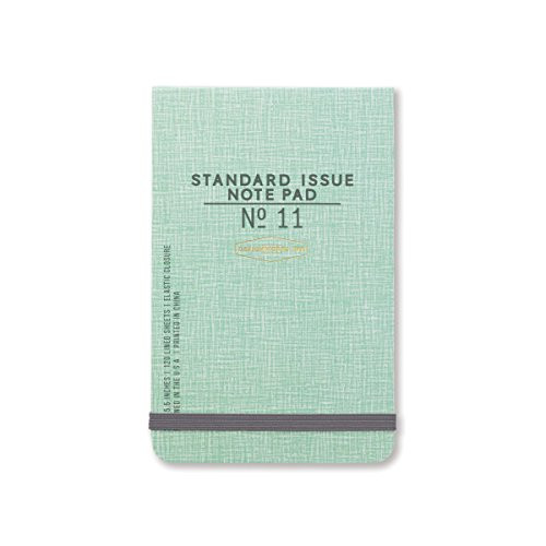 DesignWorks Ink Standard Issue Ledger Note Pad No. 11, Green