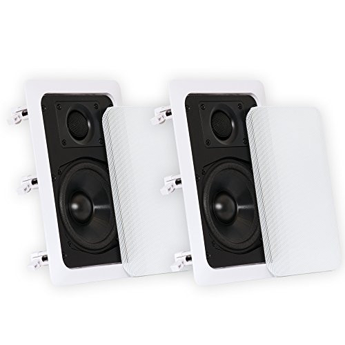 Theater Solutions CS5W In Wall Speakers Surround Sound Home Theater Pair