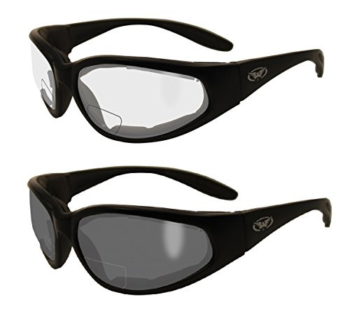 2 Pairs - 2.5 Bifocal Global Vision Eyewear Hercules Anti-fog Safety Glasses with EVA Foam (1 Clear, 1 Smoke) 2 Pairs - 2.5 Bifocal Global Vision Eyewear Hercules Anti-fog Safety Glasses with EVA Foam (1 Clear, 1 Smoke)