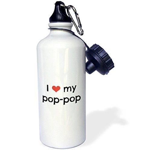 3dRose Love pop-Sports Water Bottle, 21oz (wb_202821_1), 21 oz, Multicolor 3dRose Love pop-Sports Water Bottle, 21oz (wb_202821_1), 21 oz, Multicolor