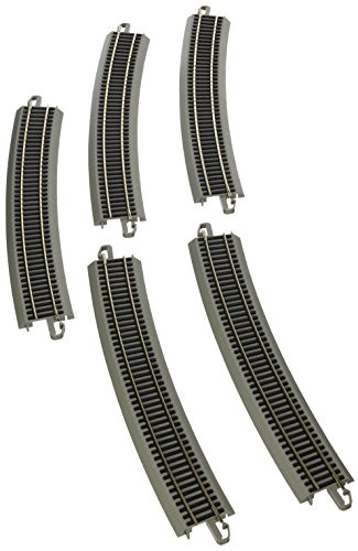 Bachmann Trains Snap-Fit E-Z Track 35.50 Radius 18 Degree Curved Track (5/Card)