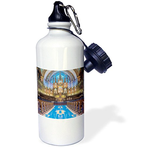 3dRose Canada, Quebec, Montreal, Notre Dame Basilica. -Sports Water Bottle, 21oz (wb_209488_1), Multicolored
