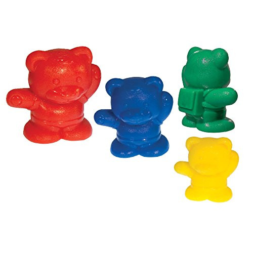 EAI Education Backpack Bear Counters: 3 Sizes: 4 Colors - Set of 96