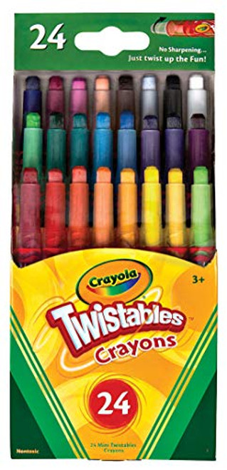 Crayola Mini Twistables Crayons, 24 Classic Crayola Colors Non-Toxic Art Tools for Kids & Toddlers 3 & Up, Great for Kids Classrooms or Preschools, Self-Sharpening No-Mess Twist-Up Crayons Crayola Mini Twistables Crayons, 24 Classic Crayola Colors Non-Toxic Art Tools for Kids & Toddlers 3 & Up, Great for Kids Classrooms or Preschools, Self-Sharpening No-Mess Twist-Up Crayons