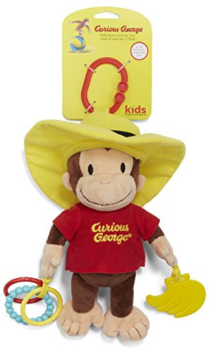 Kids Preferred Curious George Pull-Down Plush Activity Toy, 17