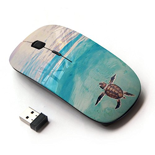 KOOLmouse [ Optical 2.4G Wireless Mouse ] [ Tortoise Turtle Baby Watercolor Sea ]