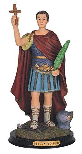 StealStreet Saint Expedites Holy Figure Religious Statue Decor, 12"