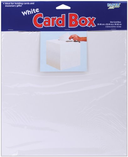 Creative Converting 12' X 12", FOLD White Card Box, 12" x 12",