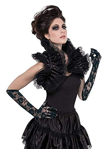 Amscan Adult Gothic Ruffled Black Shrug, One Size, Multicolor, Standard