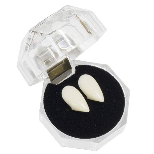 Secaden Cosplay Vampire Teeth Fangs Dentures Halloween Party Decoration Props (15mm)