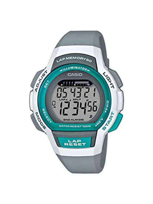 Casio Women's Runner Series Quartz Running Watch with Resin Strap, Black, 19.3 (Model: LWS-1000H-8AVCF)