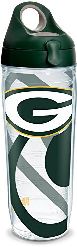 Tervis 1290649 NFL Green Bay Packers Insulated Tumbler with Wrap and Hunter Gray Lid, 24 oz, Clear