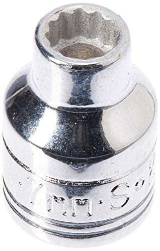 SK Hand Tool 2307 12 Point 7mm Standard Drive Socket, 3/8-Inch, Chrome