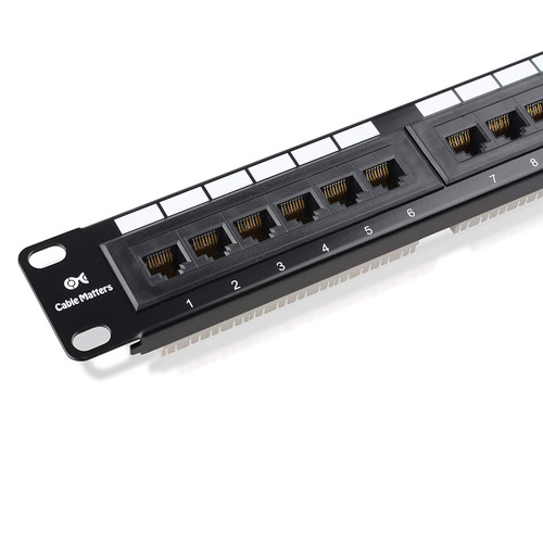 [UL Listed] Cable Matters Rackmount or Wallmount 24-Port Cat6 RJ45 Patch Panel