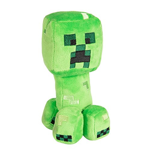 JINX Minecraft Happy Explorer Creeper Plush Stuffed Toy, Green, 7" Tall