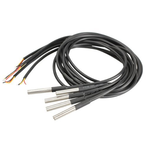 Joinwin® 5pcs DS18b20 Waterproof Temperature Sensors Temperature Transmitter (Pack of 5pcs)