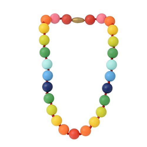 Juniorbeads by Chewbeads Christopher Jr. Necklace, 100% Safe Silicone - Multi