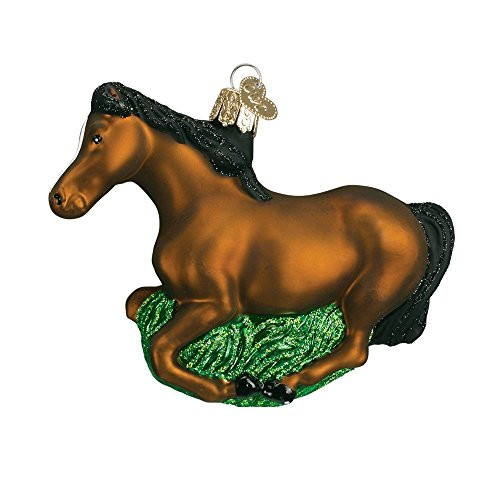 Old World Christmas Glass Blown Mustang Ornament Old World Christmas Glass Blown Mustang Ornament