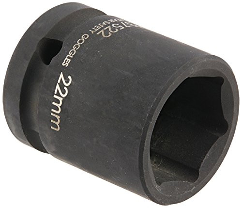 Williams 37522 22mm Shallow 6-Point Impact Socket, 1/2-Inch Drive