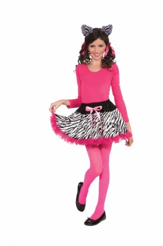Forum Novelties Zebra Print Tutu and Headband, Child Size