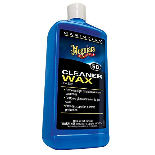 Meguiar's M5032 Marine/RV One Step Cleaner Wax, 32 fl oz