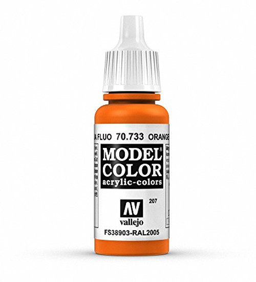Vallejo Orange Fluorescent Paint, 17ml Vallejo Orange Fluorescent Paint, 17ml