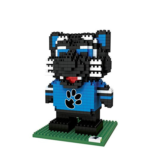 FOCO NFL Carolina Panthers BRXLZ 3D Blocks Set - Mascot, Team Color, One Size