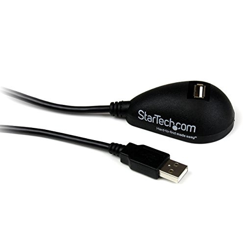 StarTech.com 5ft Desktop USB Extension Cable - A Male to A Female - 5 ft USB A to A Extension Cable - 5ft USB 2.0 Extension cord - USBEXTAA5DSK