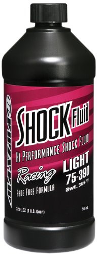 Maxima (58901L) 75/390 Light Grade 3WT Zero Drag Formula Racing Shock Fluid - 1 Quart