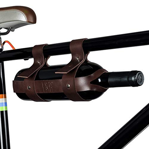 Foster & Rye 5608 Faux Leather Bicycle Wine Carrier, Multicolor