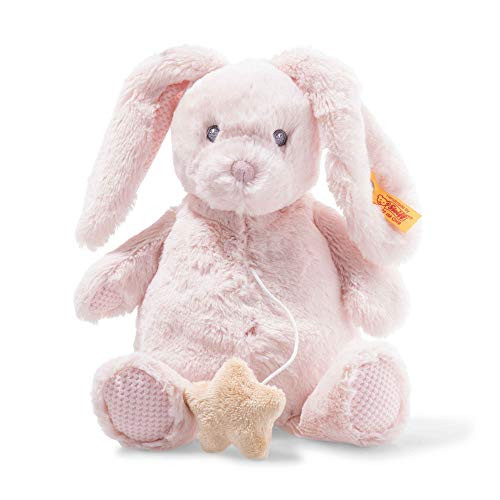 Steiff Belle Bunny Music Box Plush 10 Soft Cuddly Friends