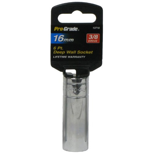 Pro-Grade 13716 3/8-Inch Drive with 6 Point Deep 16mm Socket