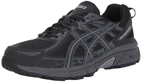 ASICS Mens Gel-Venture 6 Running Shoe, Black/Phantom/Mid Grey, 11.5 4E US