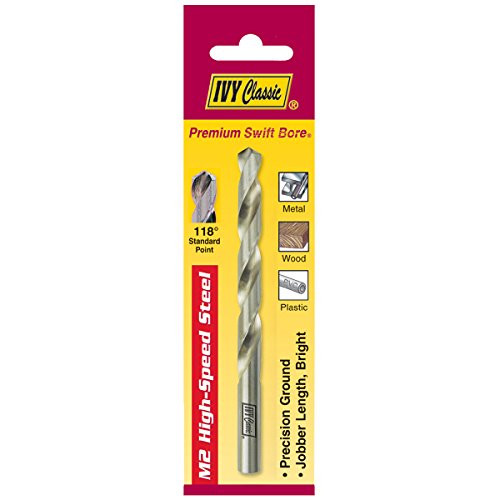 IVY Classic 01116 1/4-Inch M2 High Speed Steel Drill Bit, 118-Degree Point, 1/Card